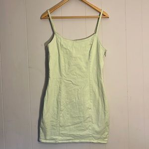 Light Green Denim Dress